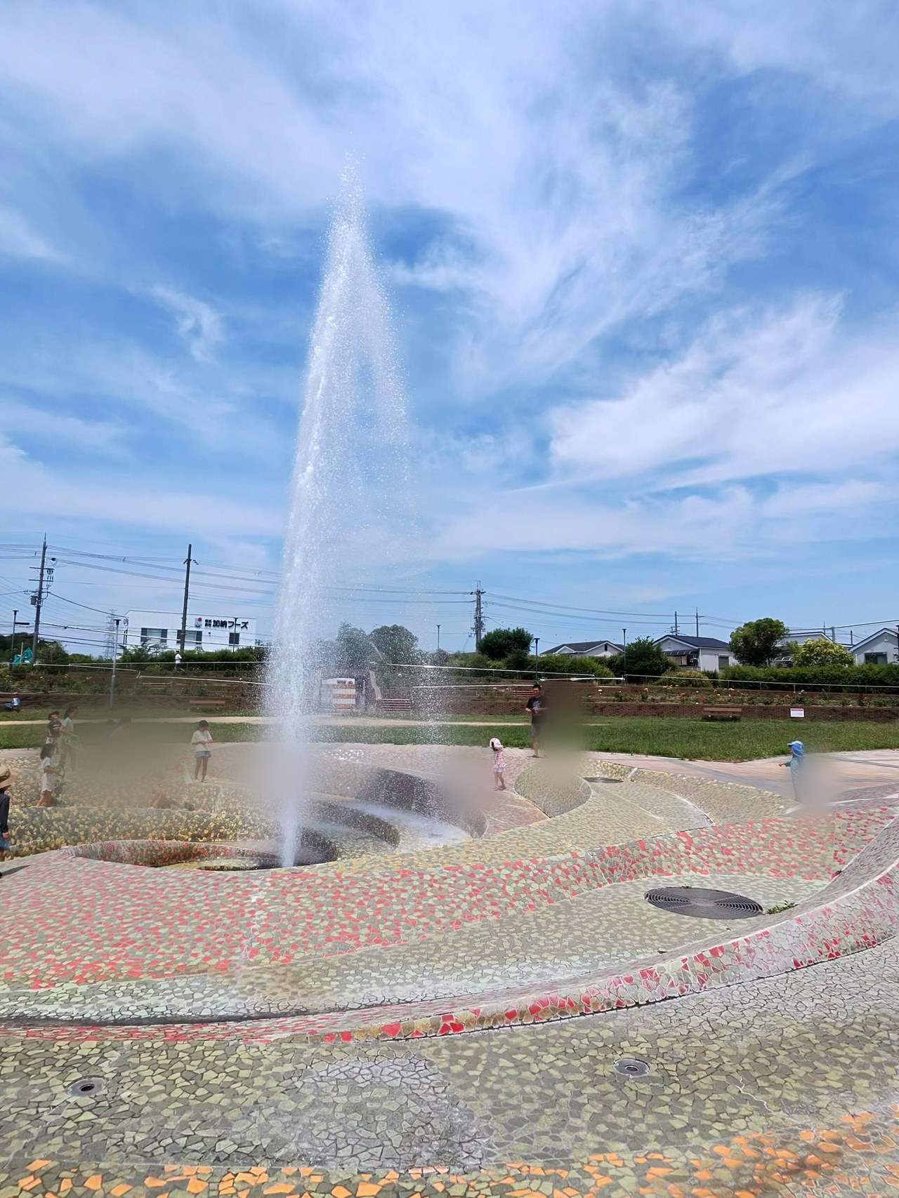 【松原市】新町南公園の噴水で水遊び｜無料・噴水の時間・駐車場を子連れレビュー