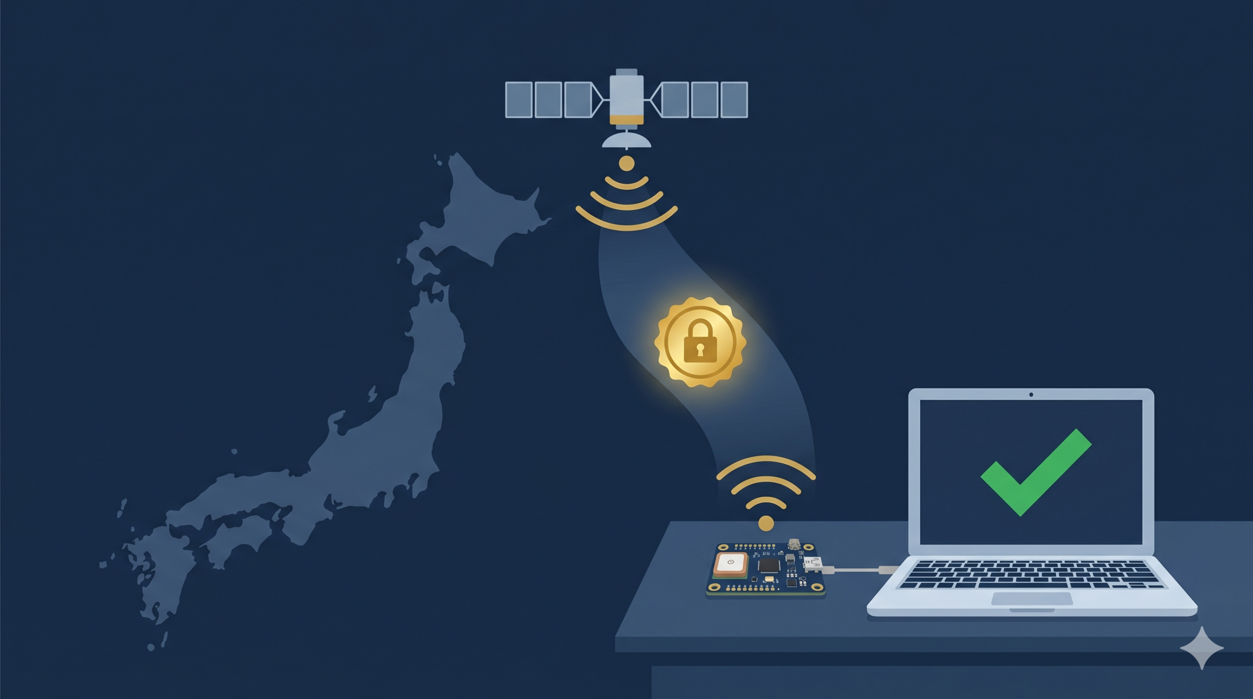 みちびきの信号認証(QZNMA)を実機で検証してみた — 内閣府の公開鍵で本物の衛星署名を確かめる